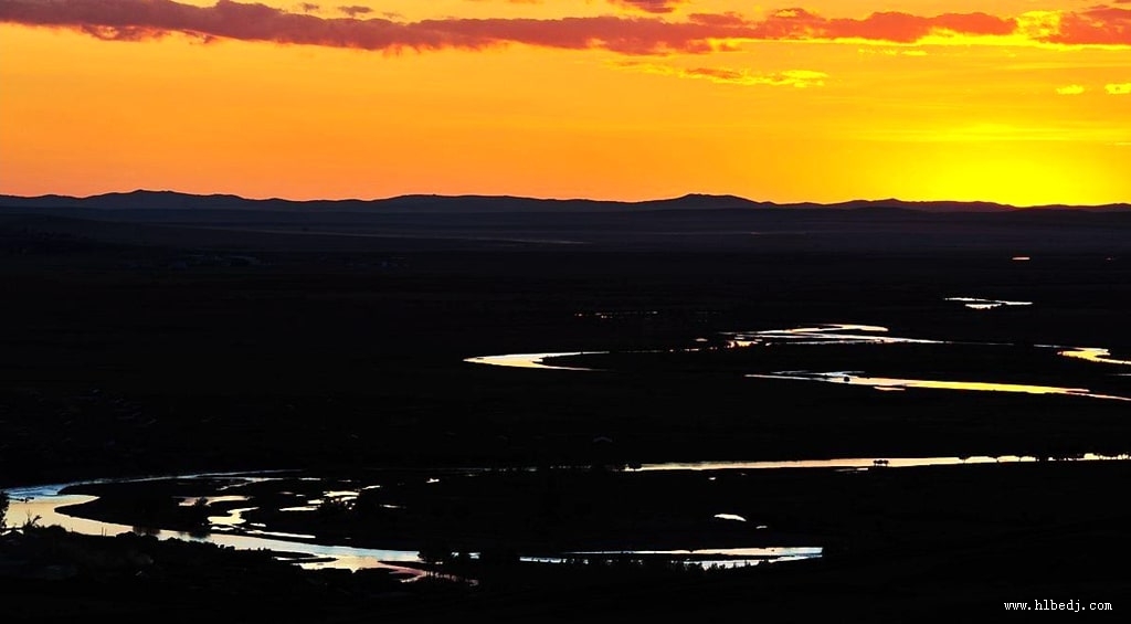 黑山頭落日景色